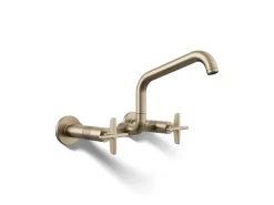Two-hole wall-mount bridge kitchen sink faucet^Kohler Online