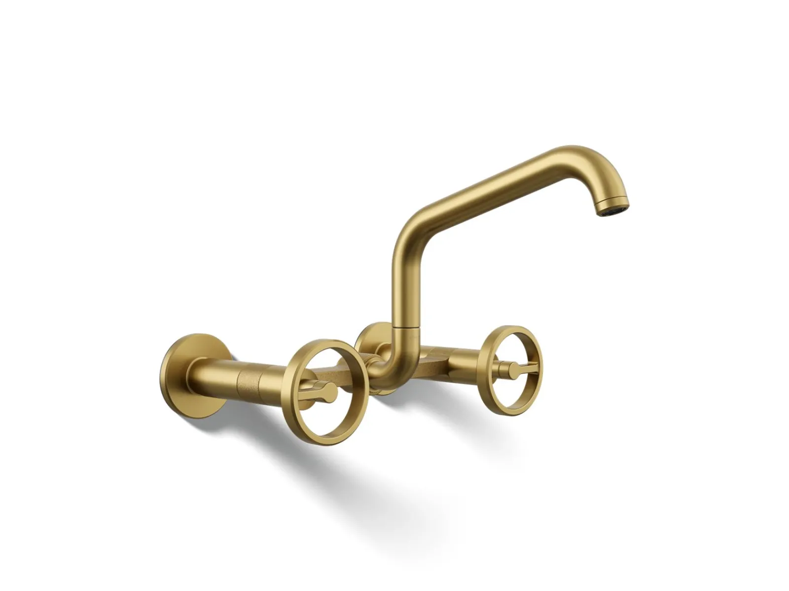 Two-hole wall-mount bridge kitchen sink faucet^Kohler New