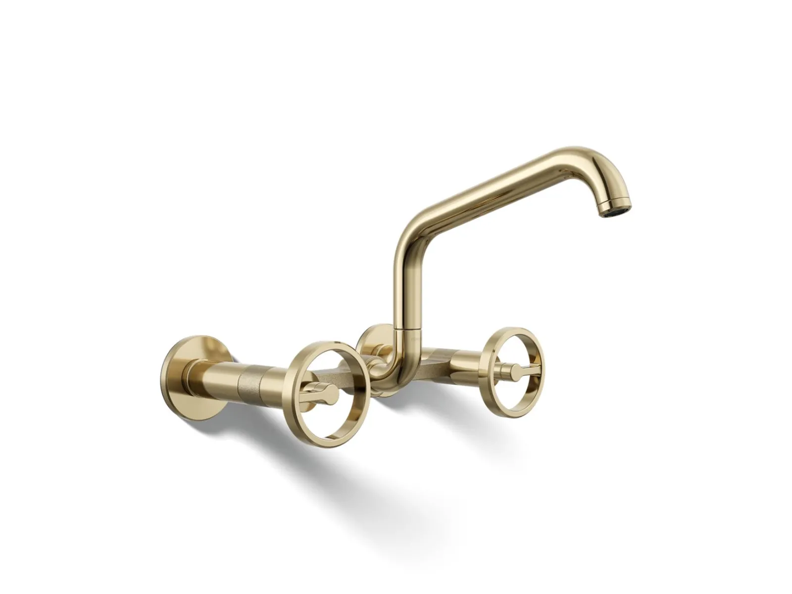 Two-hole wall-mount bridge kitchen sink faucet^Kohler New