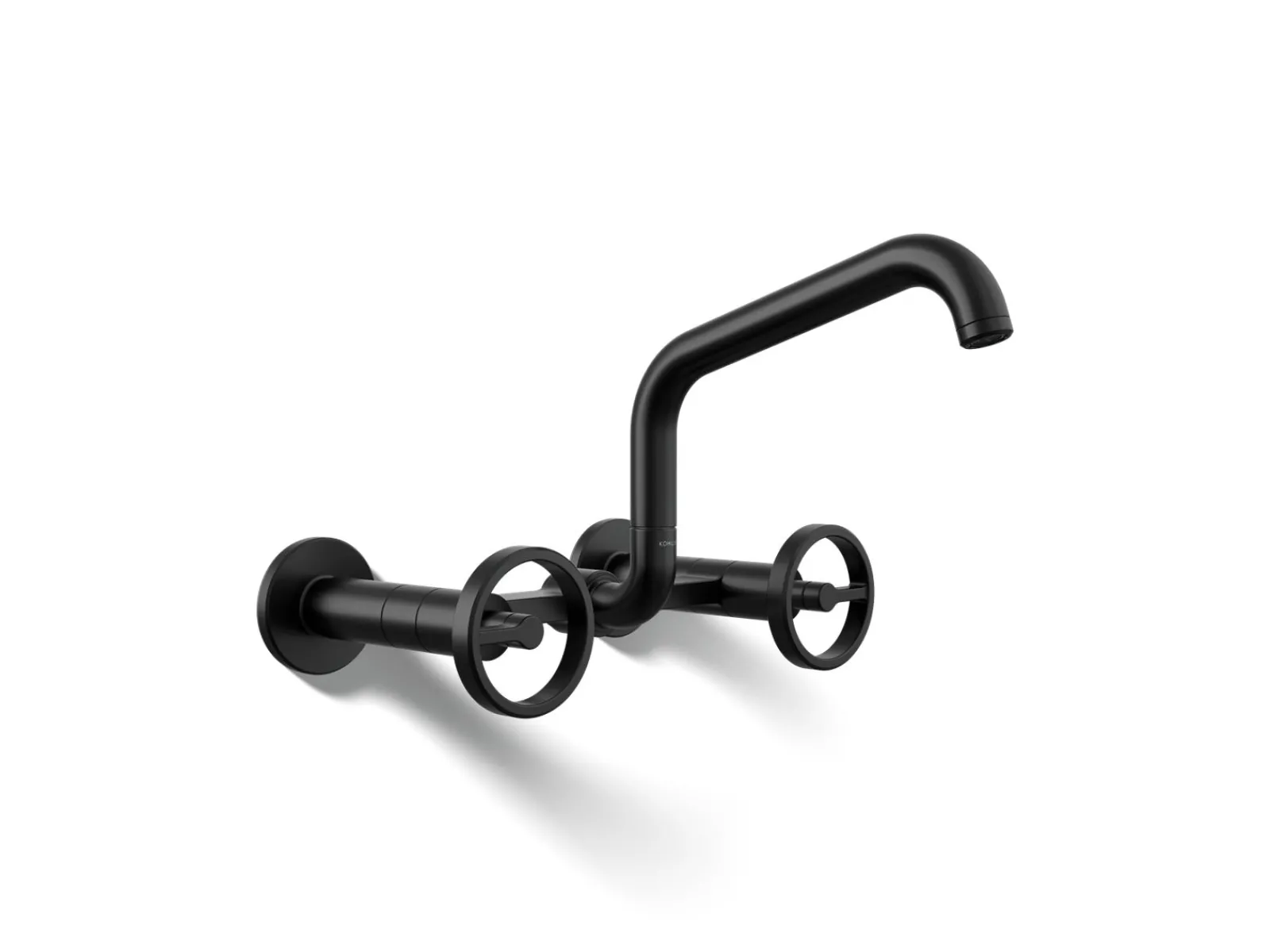 Two-hole wall-mount bridge kitchen sink faucet^Kohler New
