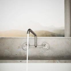 Two-hole wall-mount bridge kitchen sink faucet^Kohler New