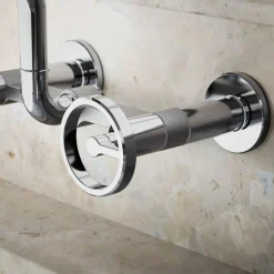 Two-hole wall-mount bridge kitchen sink faucet^Kohler New