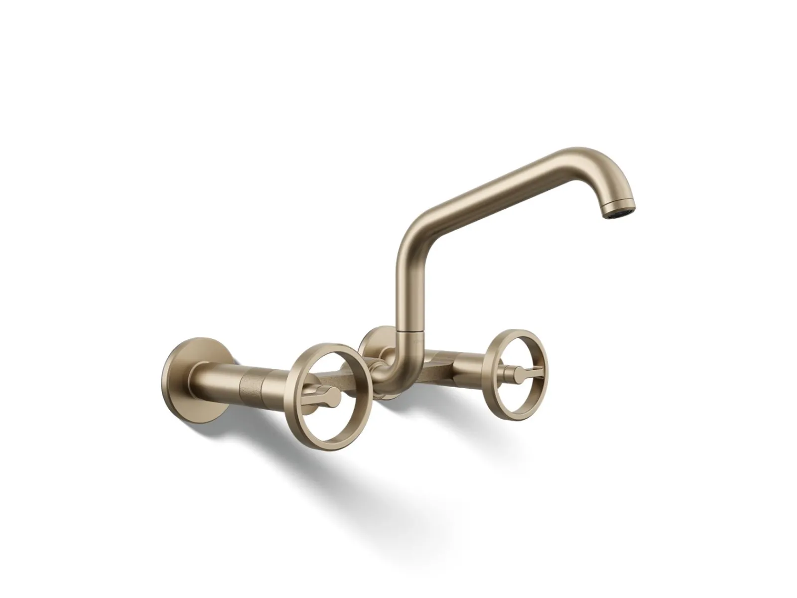 Two-hole wall-mount bridge kitchen sink faucet^Kohler New