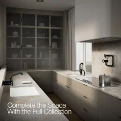Two-hole wall-mount bridge kitchen sink faucet^Kohler New