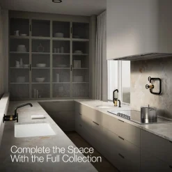 Two-hole wall-mount bridge kitchen sink faucet^Kohler New