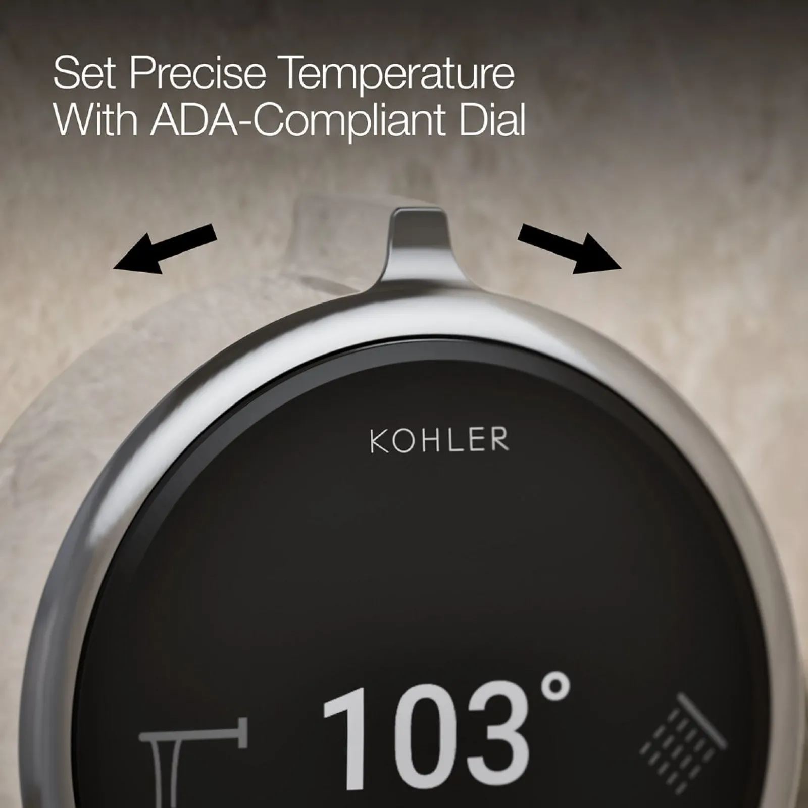 Two-outlet bath/shower digital control^Kohler New