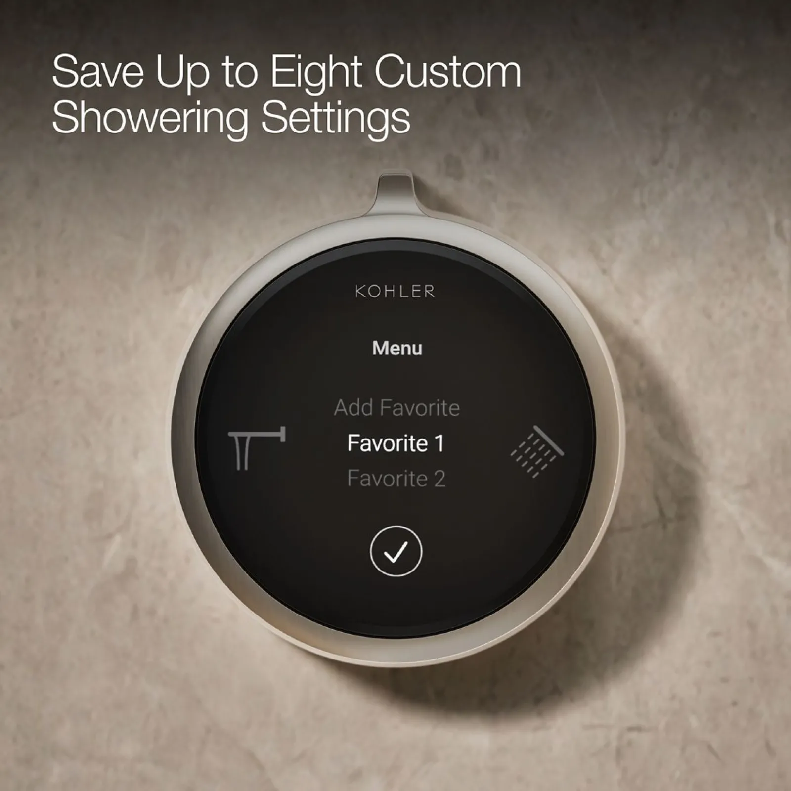 Two-outlet bath/shower digital control^Kohler New