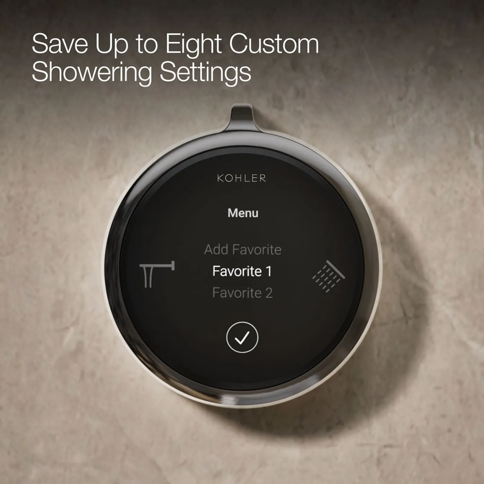 Two-outlet bath/shower digital control^Kohler New