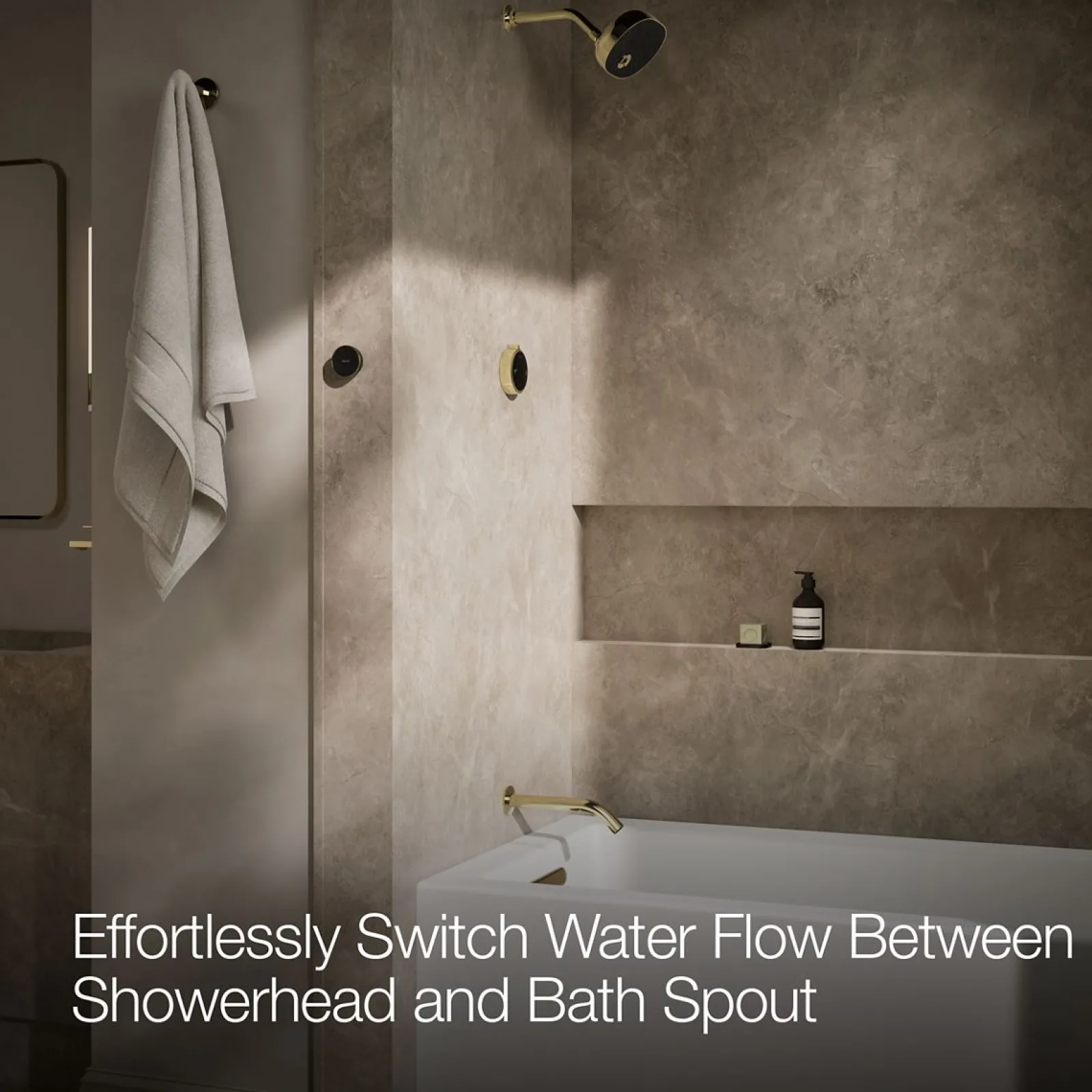 Two-outlet bath/shower digital control^Kohler New