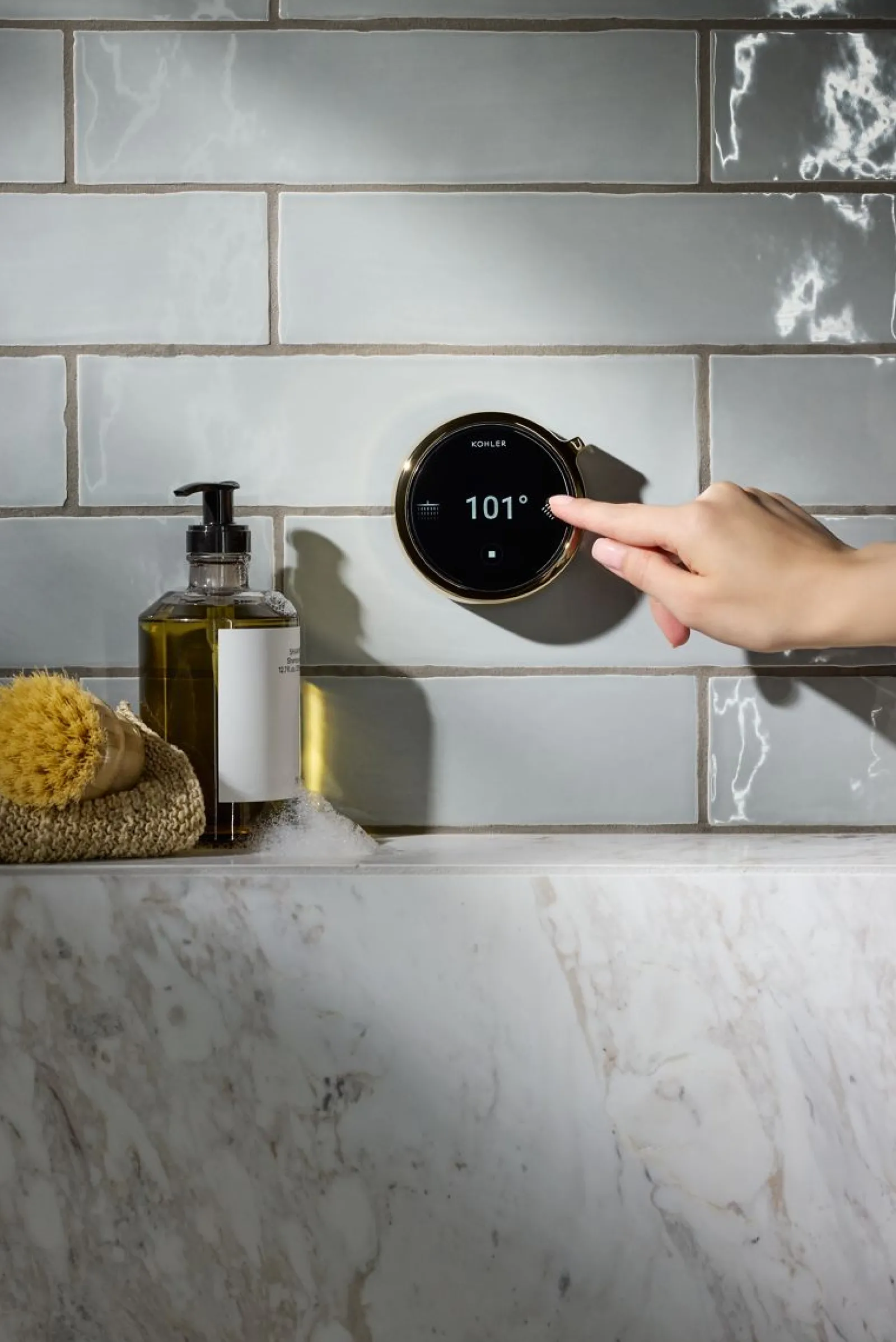 Two-outlet bath/shower digital control^Kohler New