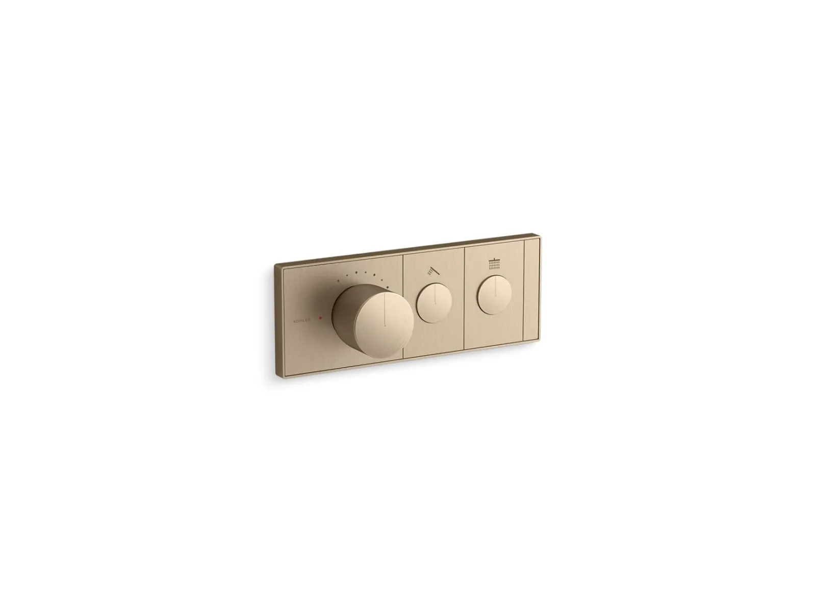 Two-outlet recessed mechanical thermostatic valve control^Kohler Clearance