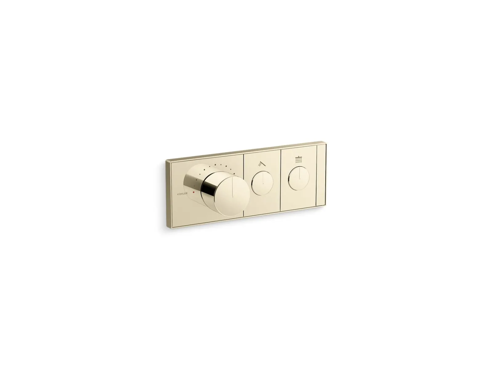 Two-outlet recessed mechanical thermostatic valve control^Kohler Clearance