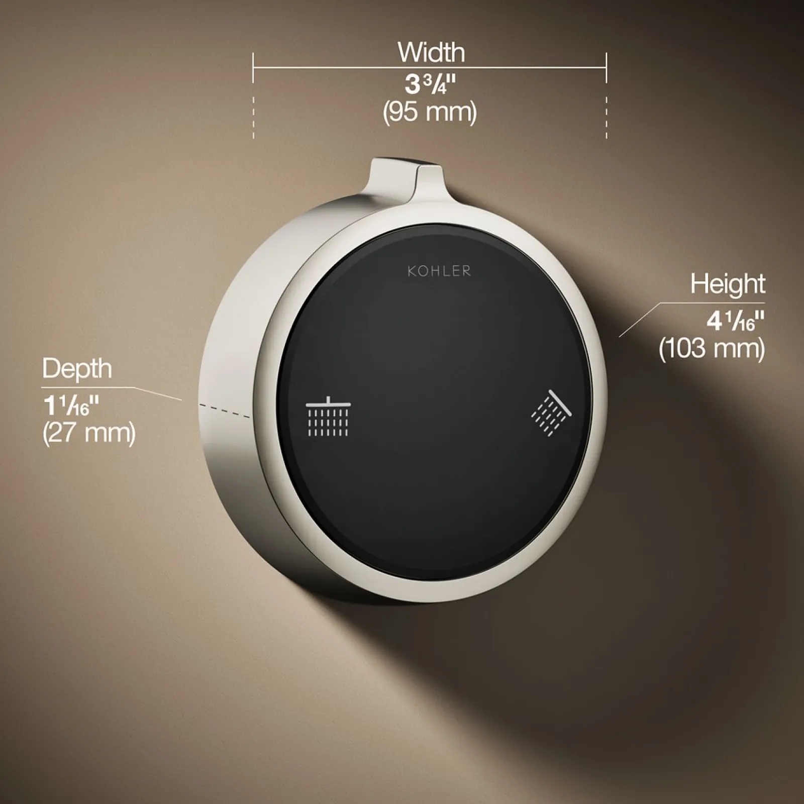 Two-outlet shower digital control^Kohler New