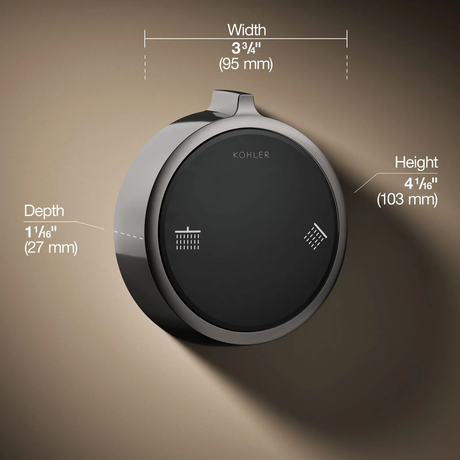 Two-outlet shower digital control^Kohler New