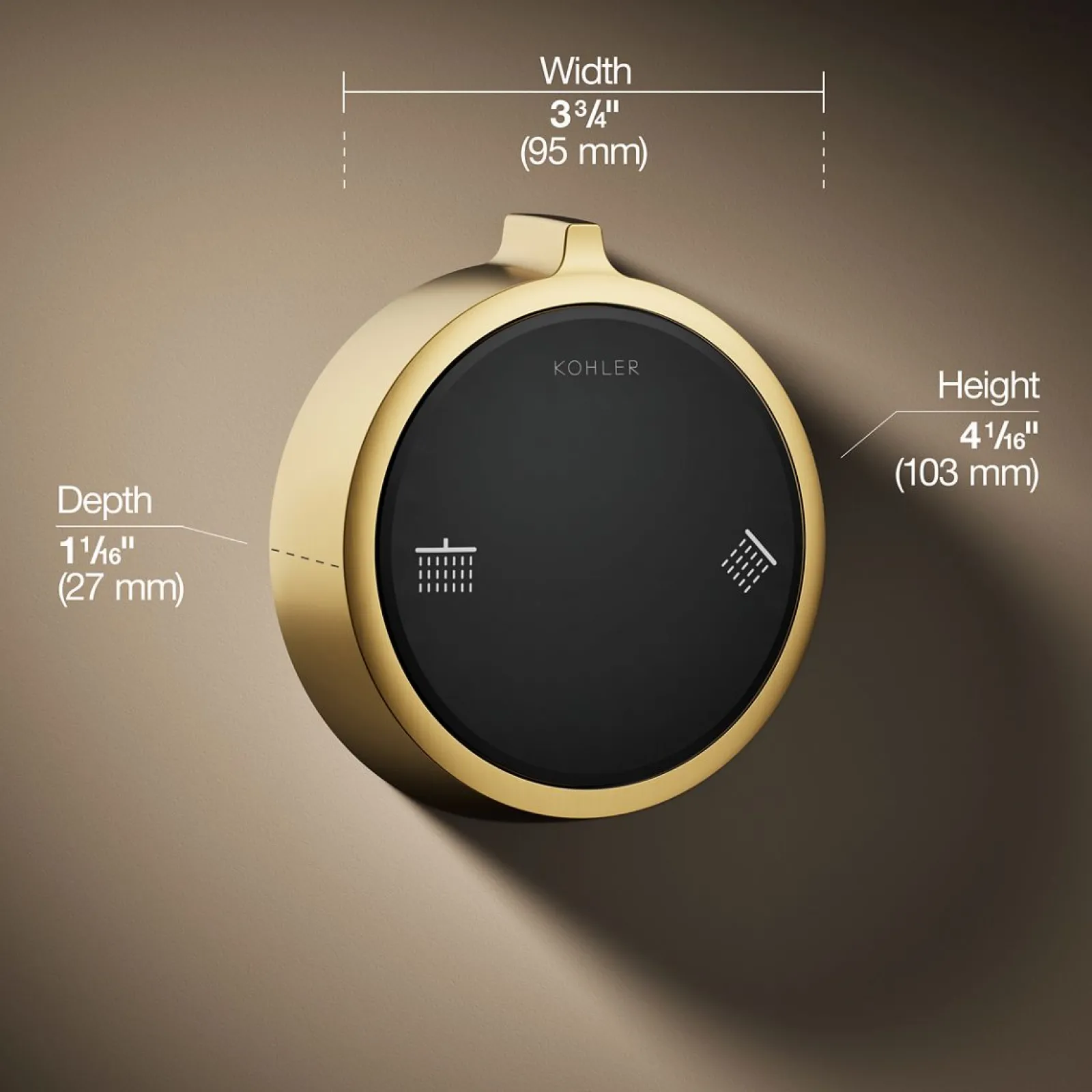 Two-outlet shower digital control^Kohler New