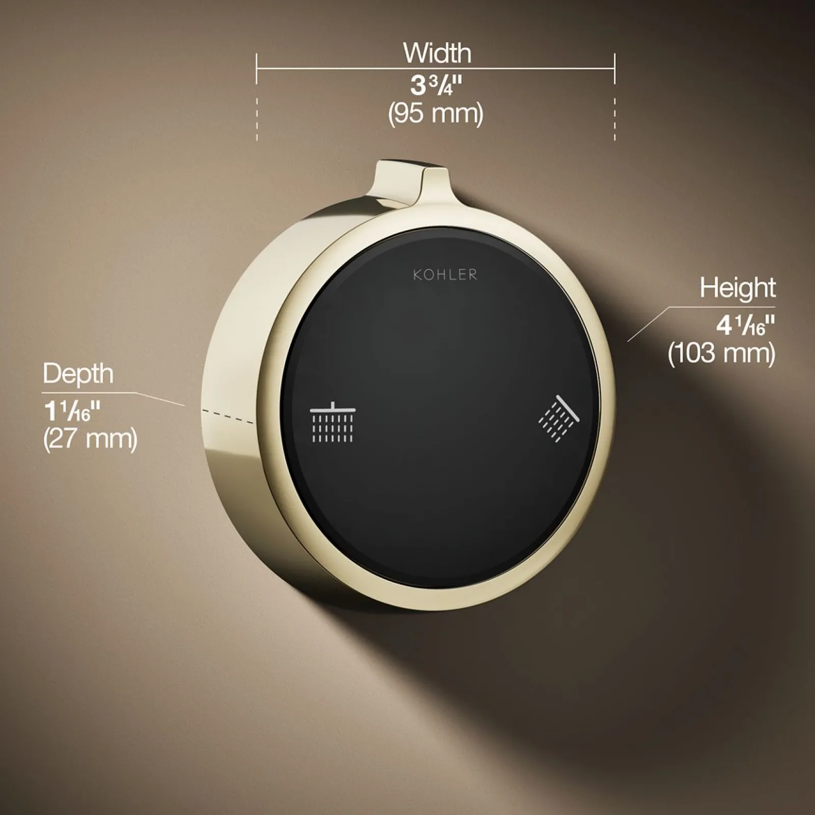 Two-outlet shower digital control^Kohler New