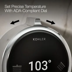Two-outlet shower digital control^Kohler New