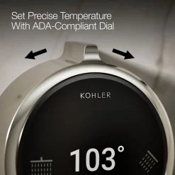 Two-outlet shower digital control^Kohler New