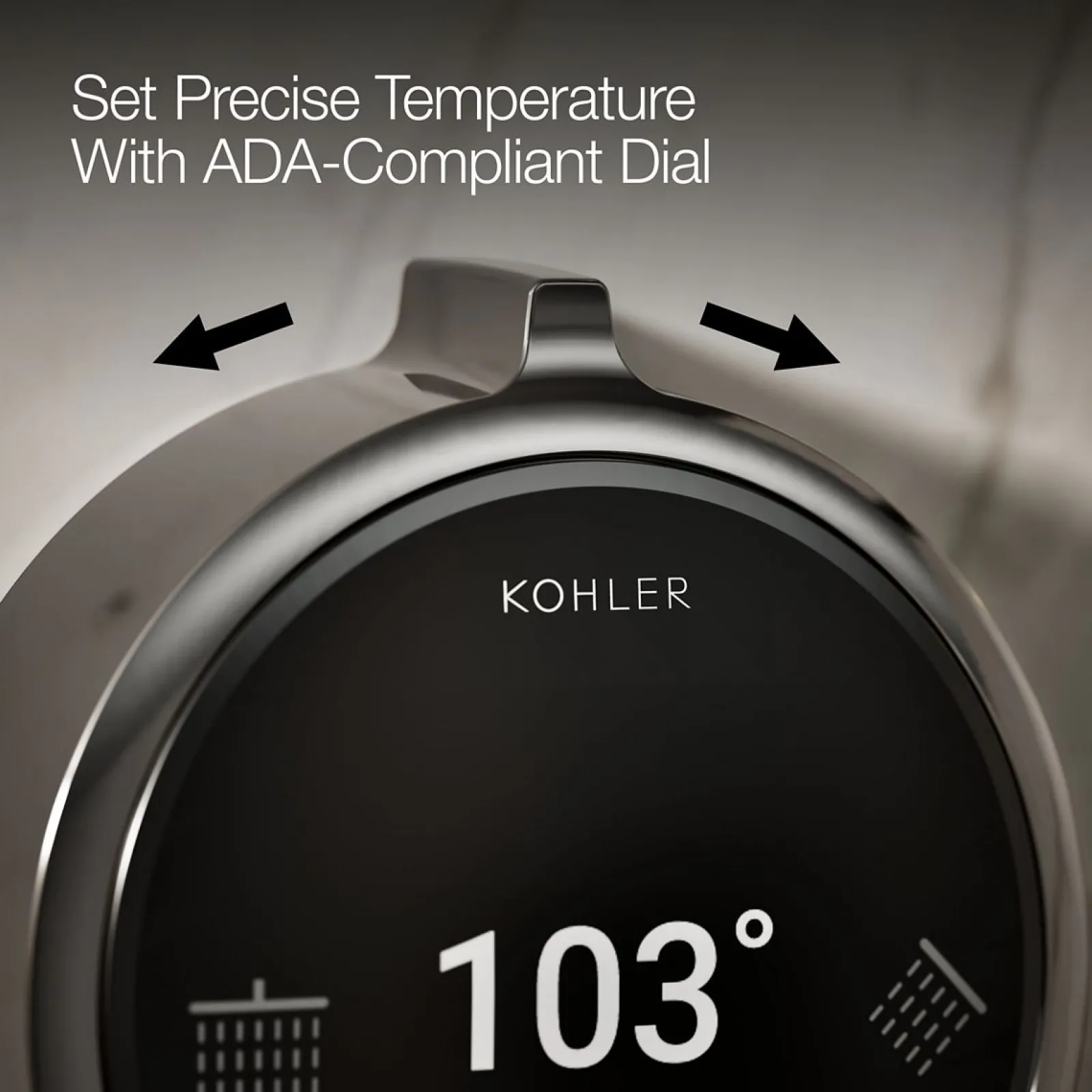Two-outlet shower digital control^Kohler New