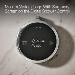Two-outlet shower digital control^Kohler New