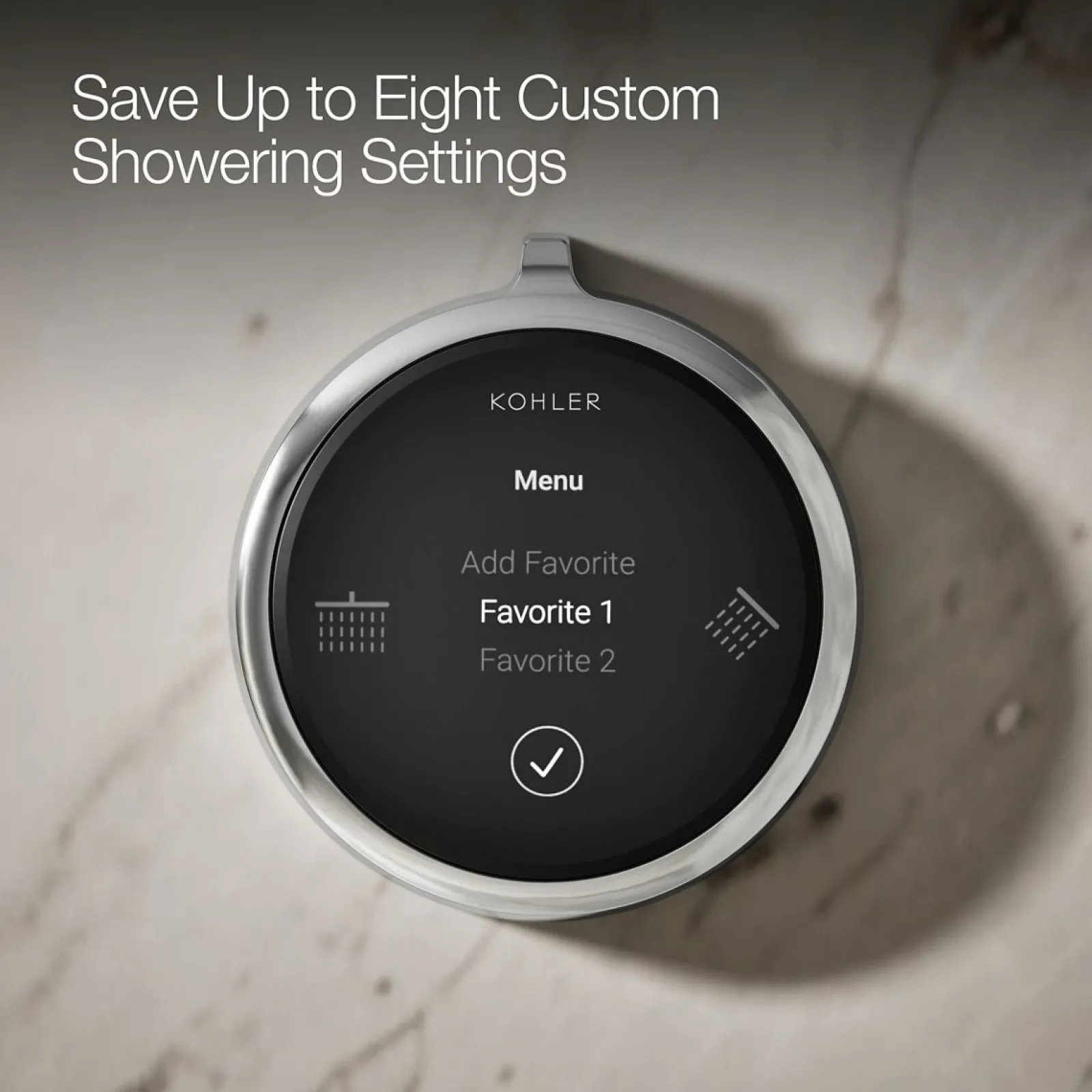 Two-outlet shower digital control^Kohler New