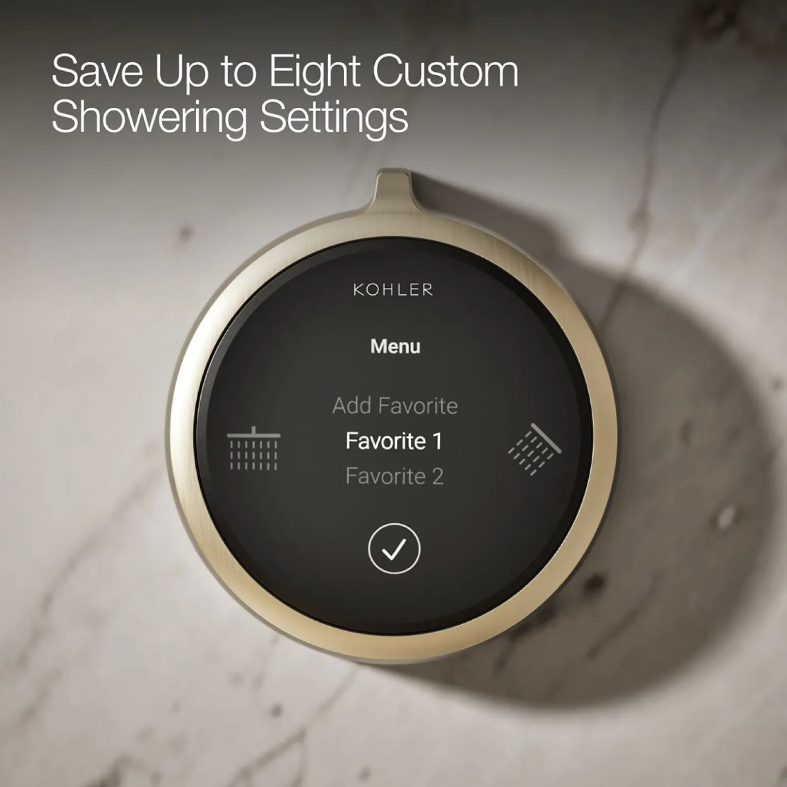 Two-outlet shower digital control^Kohler New