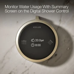 Two-outlet shower digital control^Kohler New