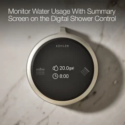 Two-outlet shower digital control^Kohler New