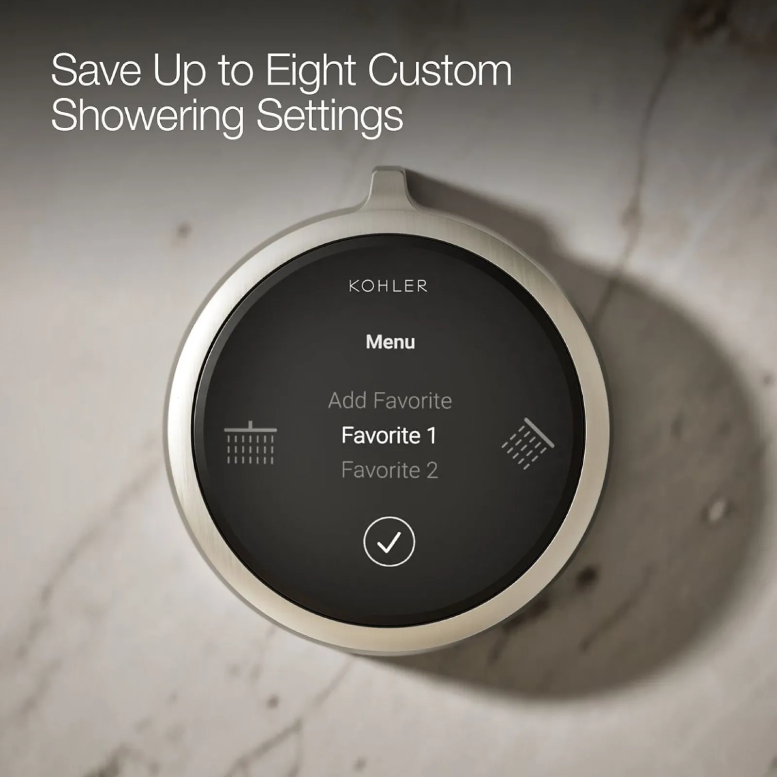 Two-outlet shower digital control^Kohler New