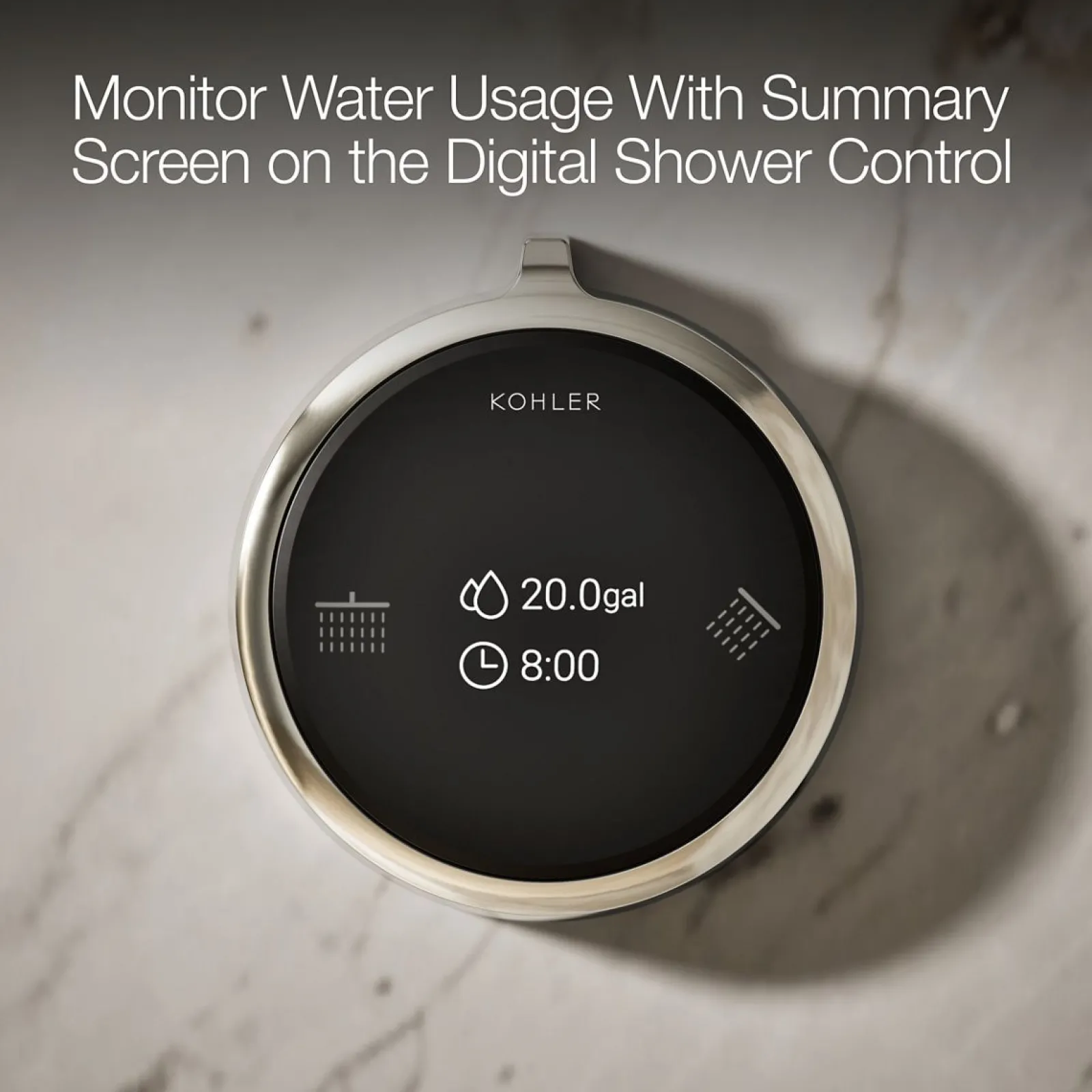 Two-outlet shower digital control^Kohler New