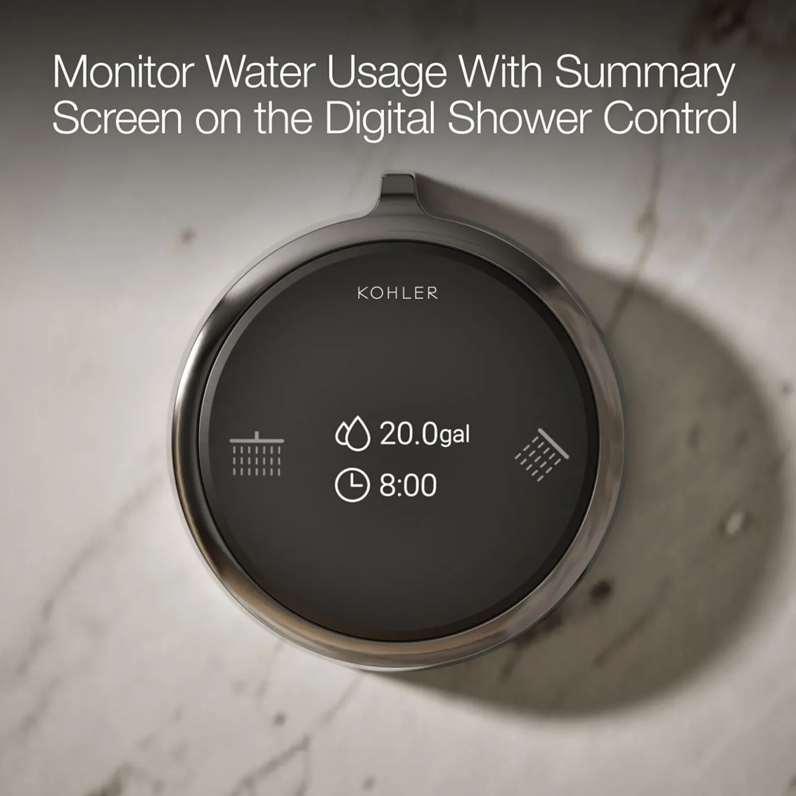 Two-outlet shower digital control^Kohler New