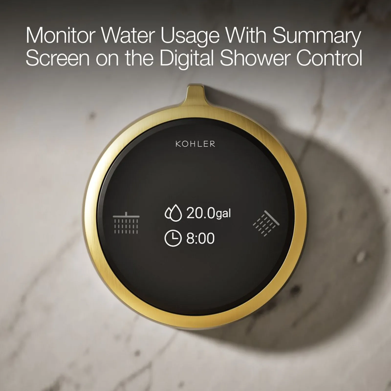 Two-outlet shower digital control^Kohler New