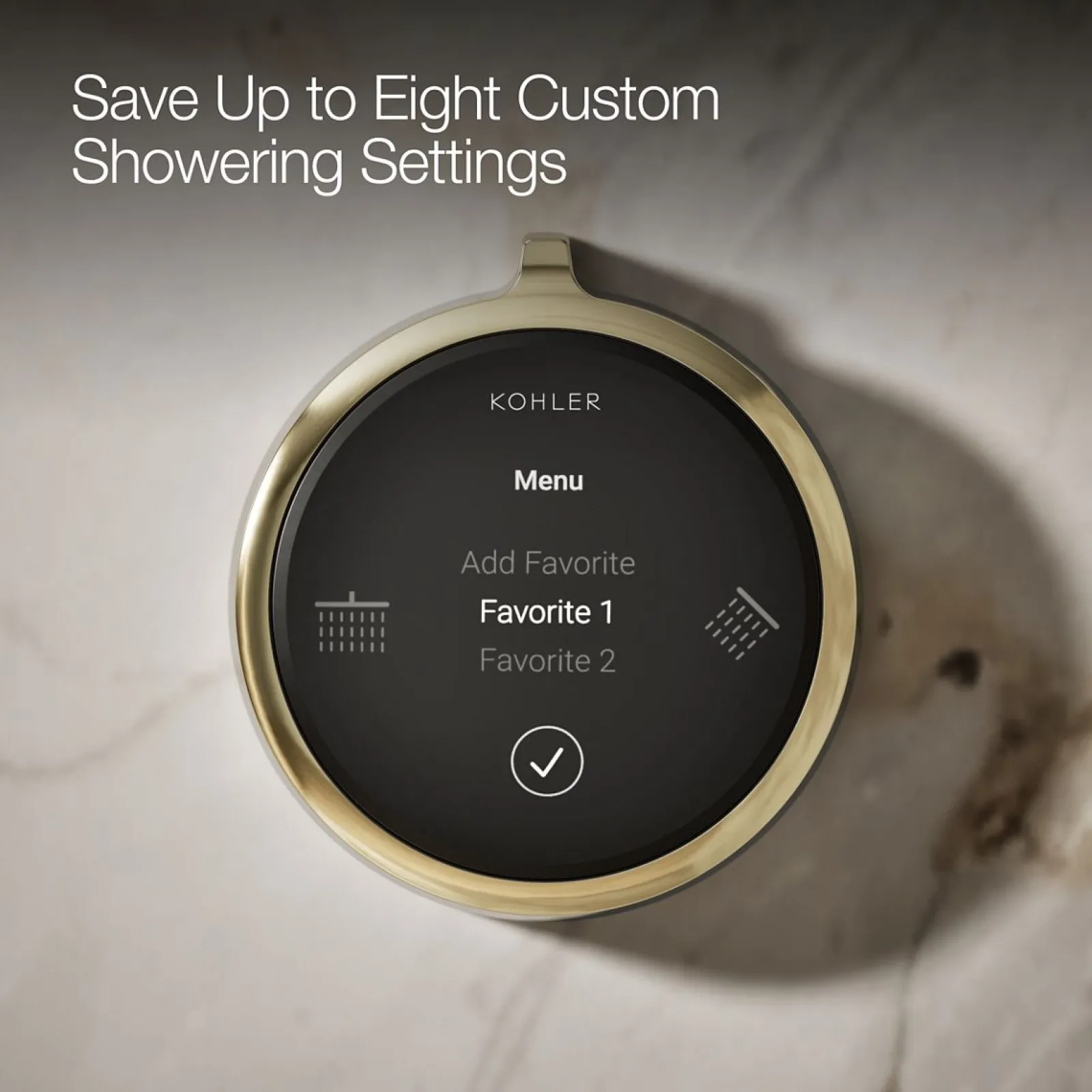 Two-outlet shower digital control^Kohler New