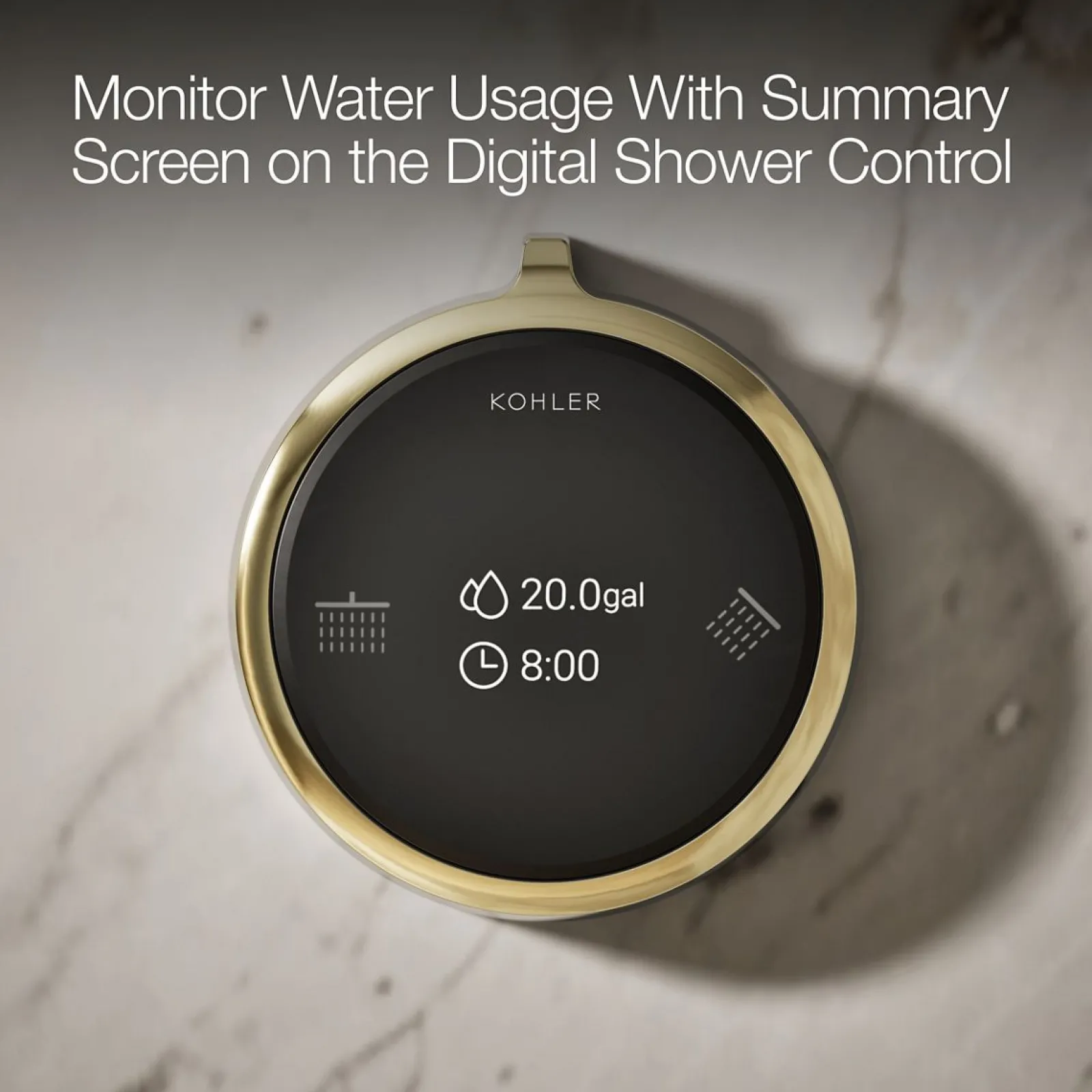 Two-outlet shower digital control^Kohler New