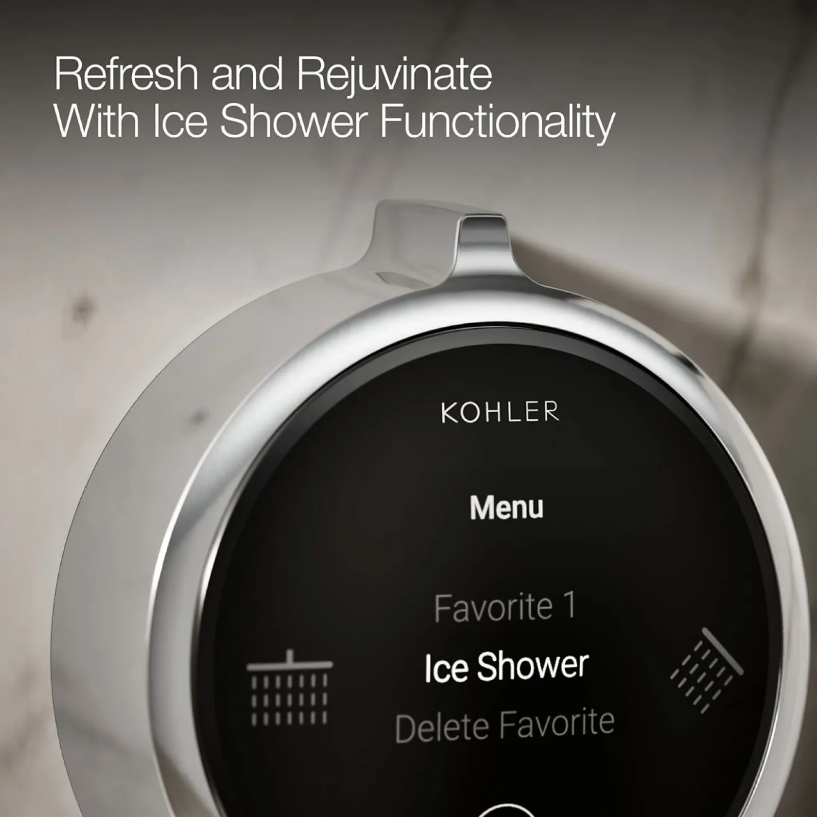 Two-outlet shower digital control^Kohler New