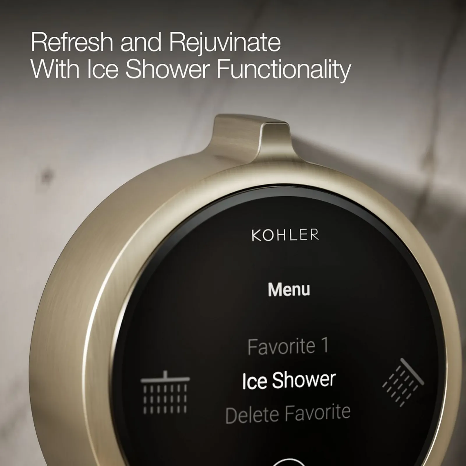 Two-outlet shower digital control^Kohler New