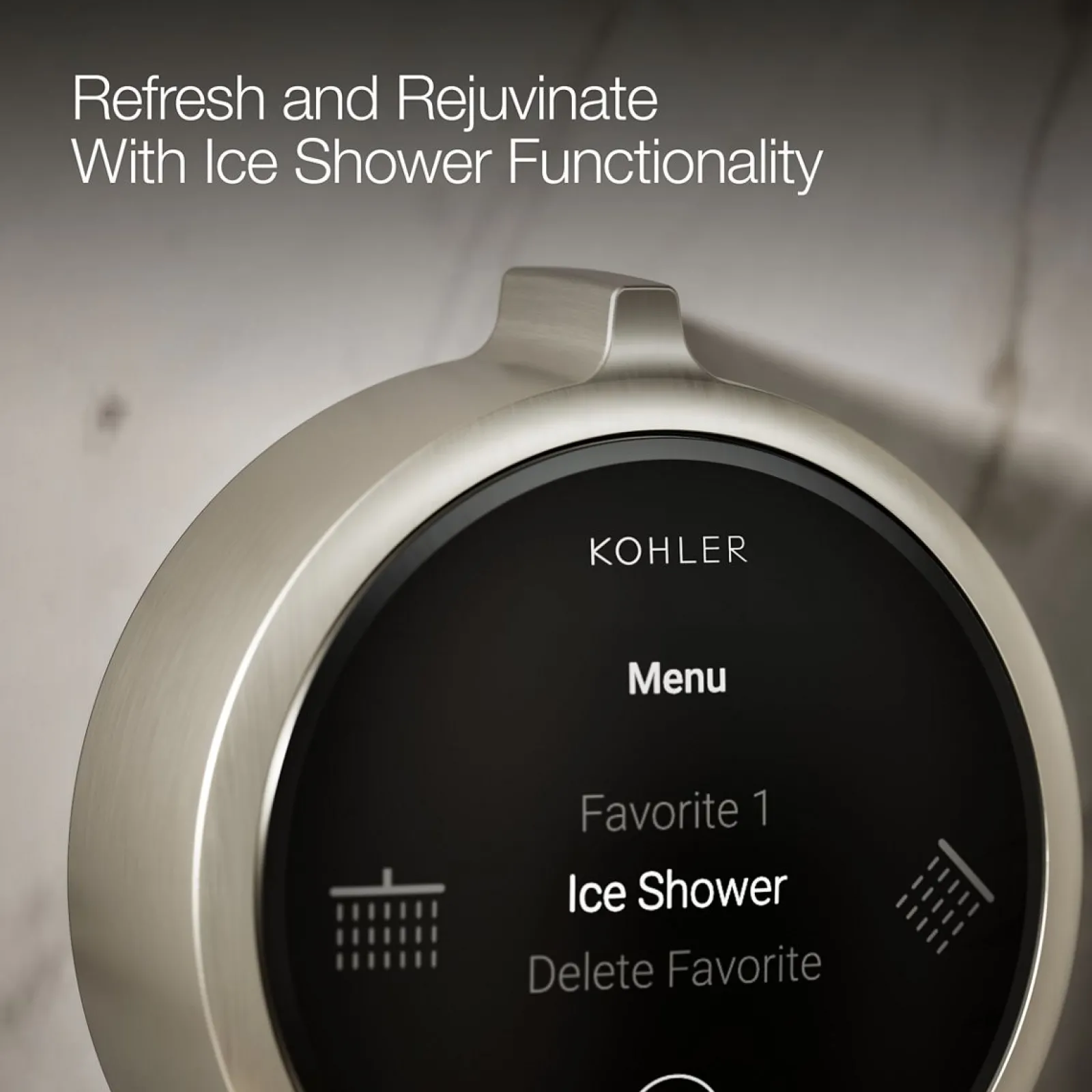 Two-outlet shower digital control^Kohler New