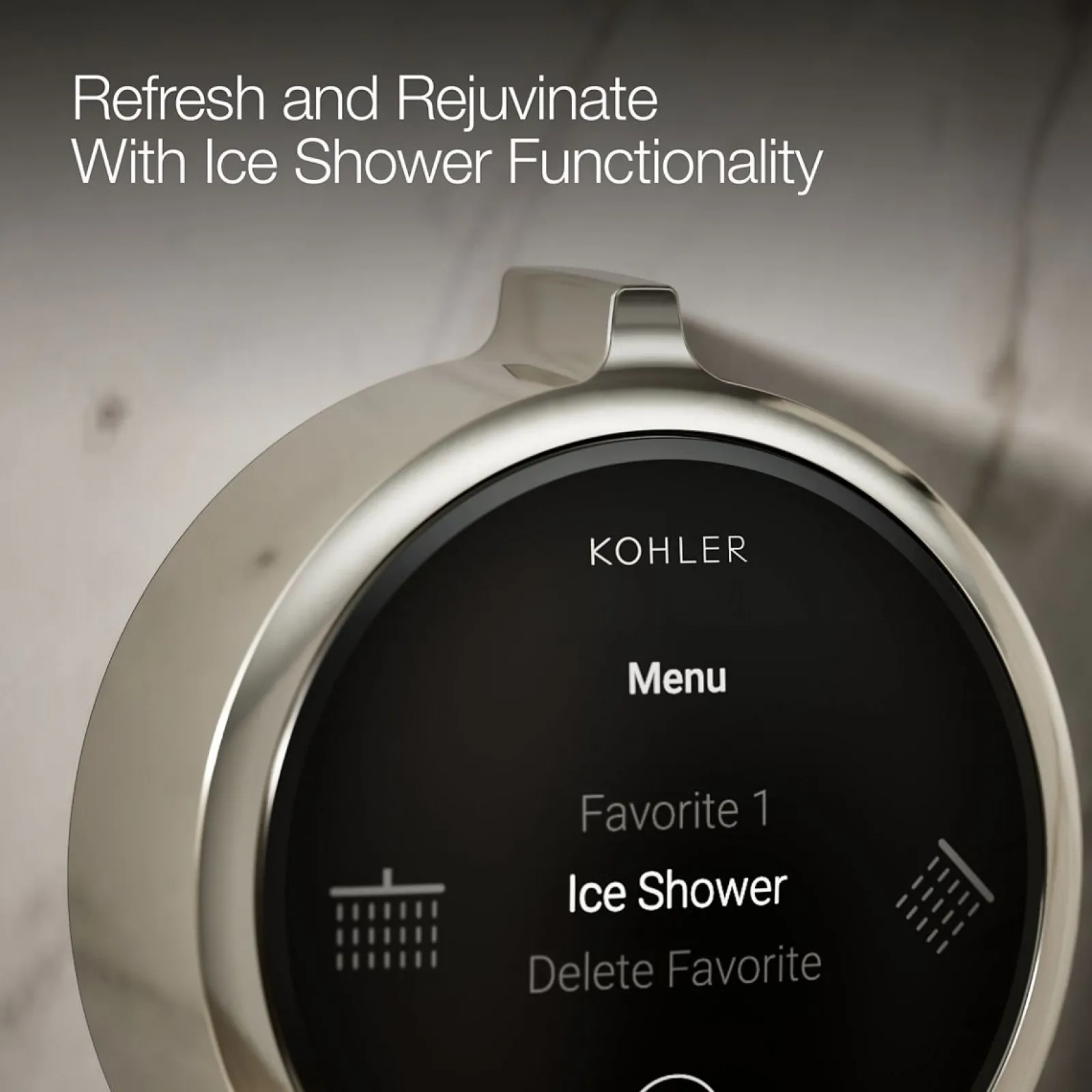 Two-outlet shower digital control^Kohler New