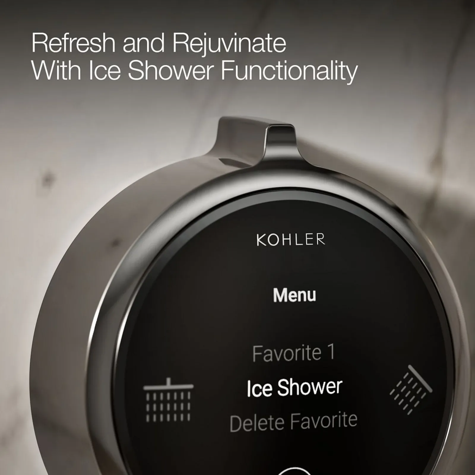 Two-outlet shower digital control^Kohler New