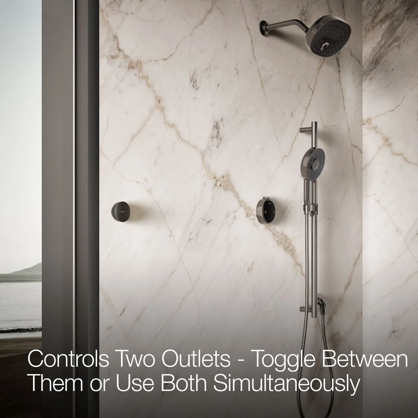 Two-outlet shower digital control^Kohler New