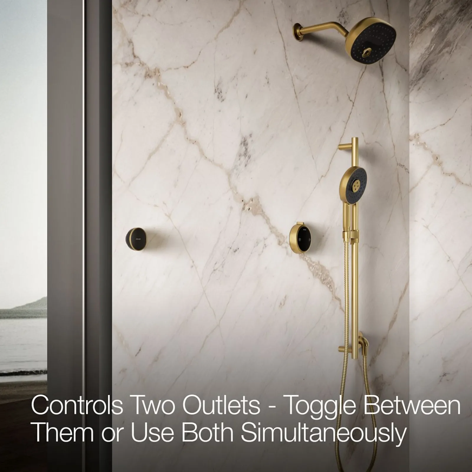 Two-outlet shower digital control^Kohler New