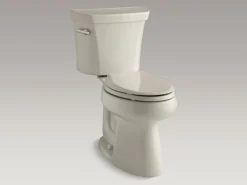 Two-piece elongated comfort height toilet, 1.28 gpf^Kohler Hot