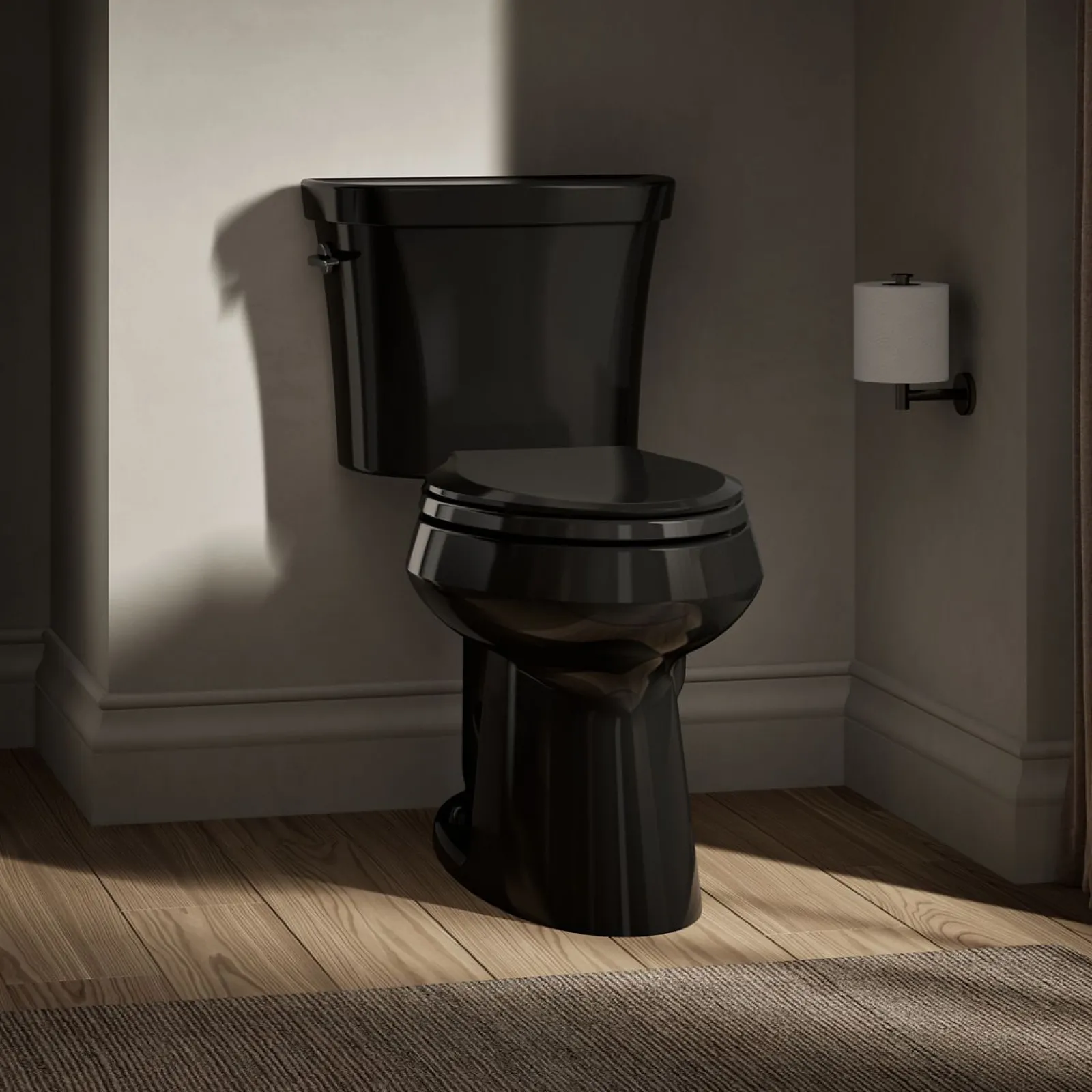 Two-piece elongated toilet, dual-flush^Kohler New