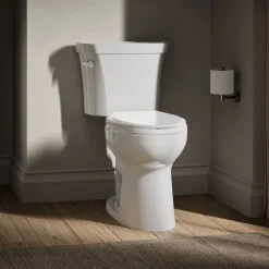 Two-piece elongated toilet, 1.6 gpf^Kohler