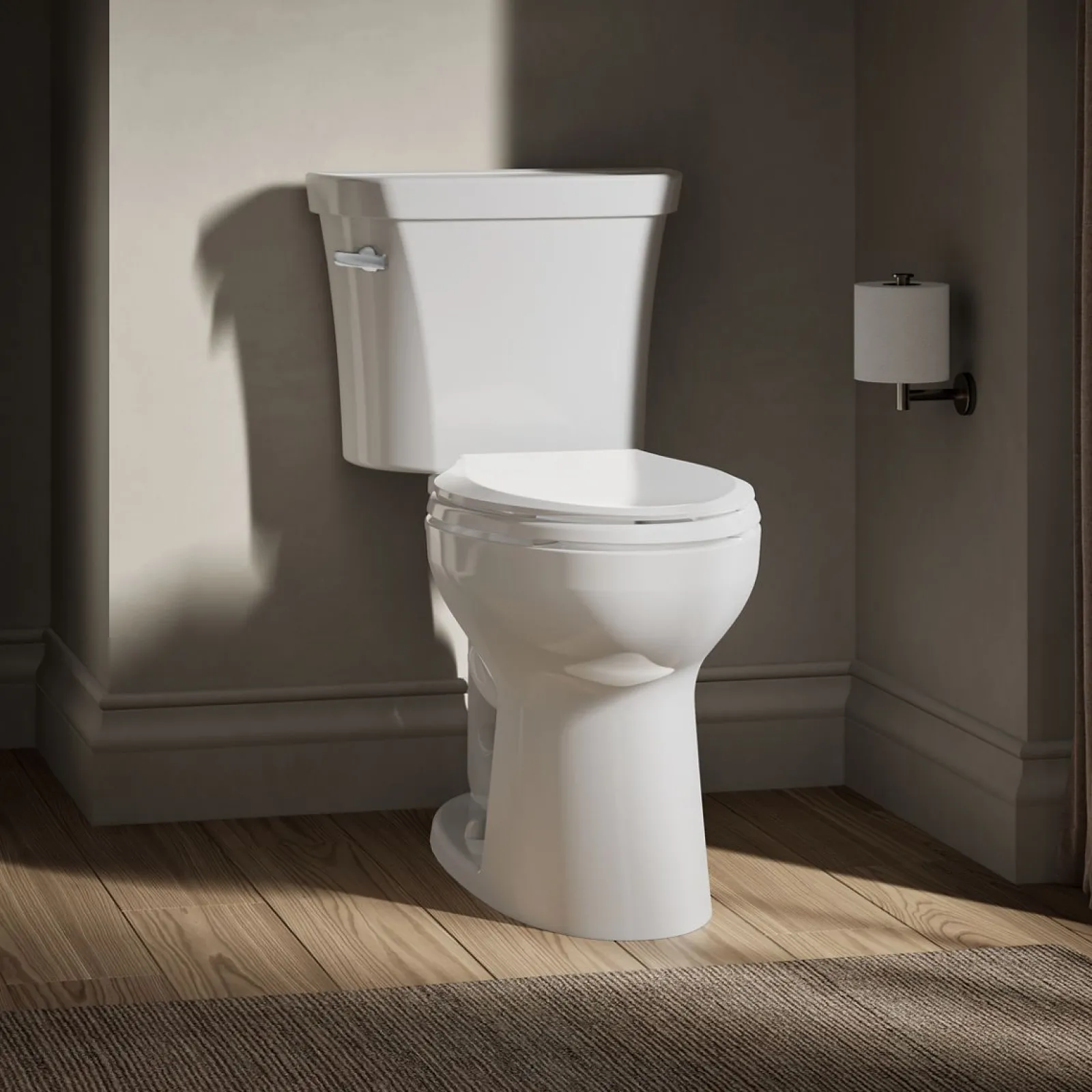 Two-piece elongated toilet, 1.28 gpf^Kohler Sale