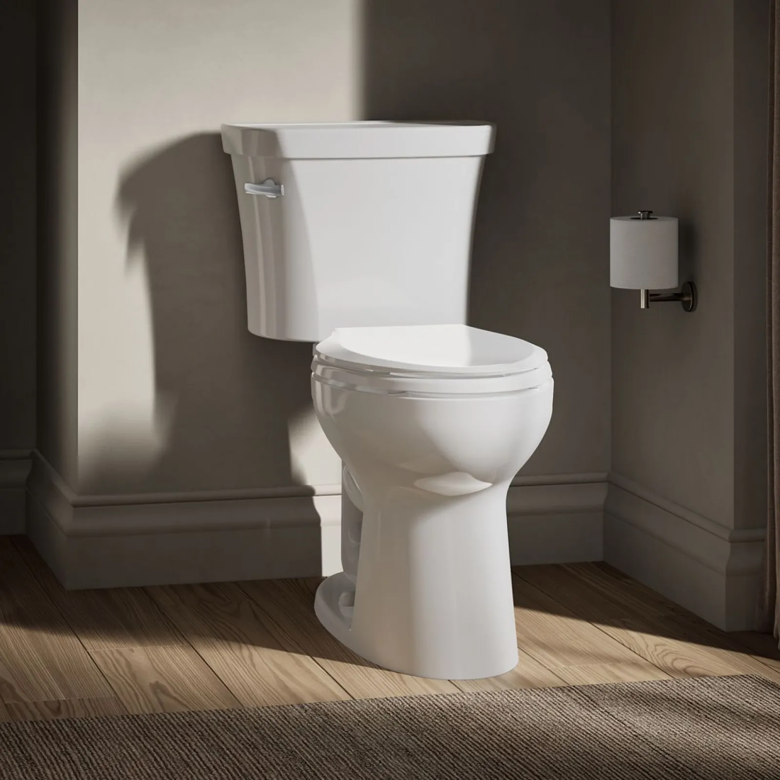 Two-piece elongated toilet, 1.28 gpf^Kohler Sale