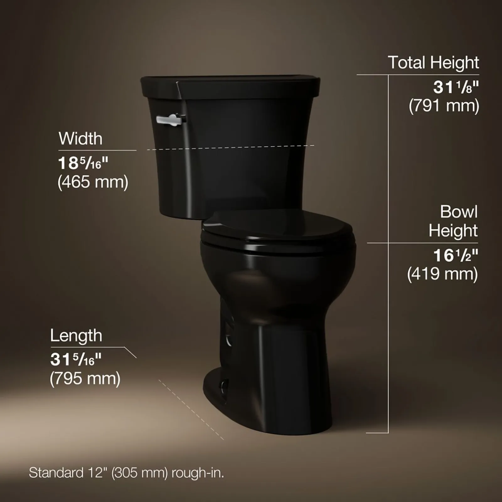 Two-piece elongated toilet, 1.28 gpf^Kohler Sale