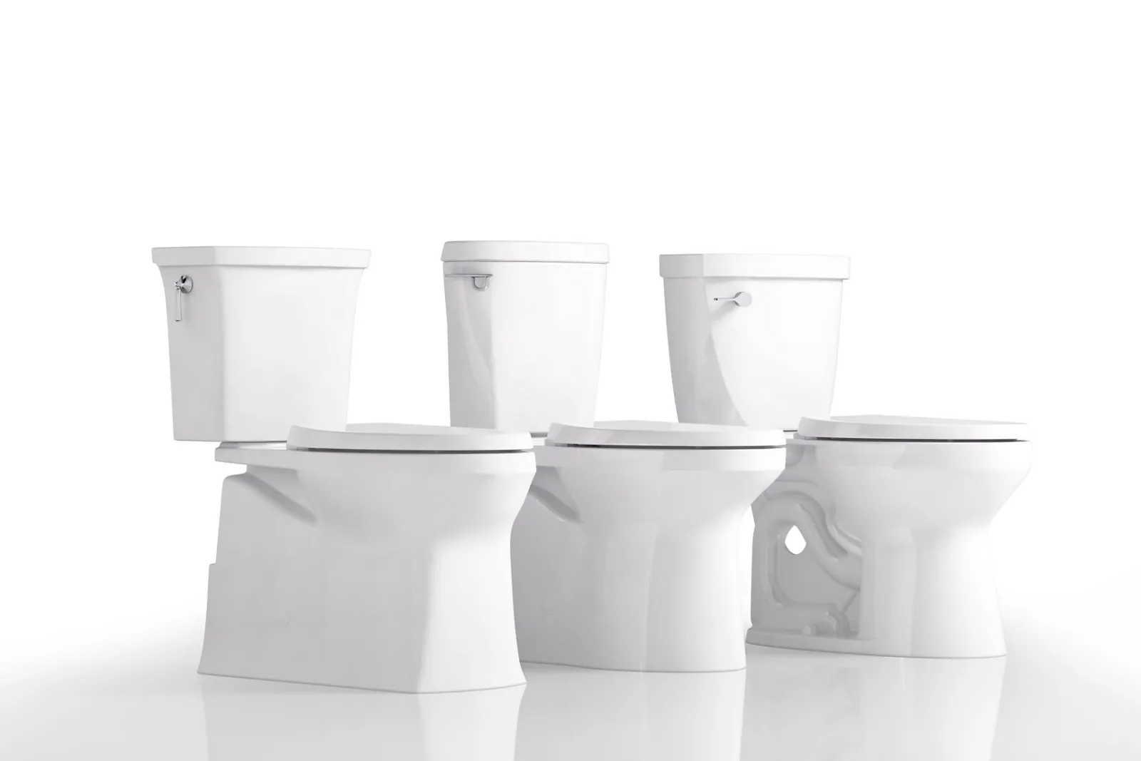 Two-piece elongated toilet, 1.28 gpf^Kohler Hot