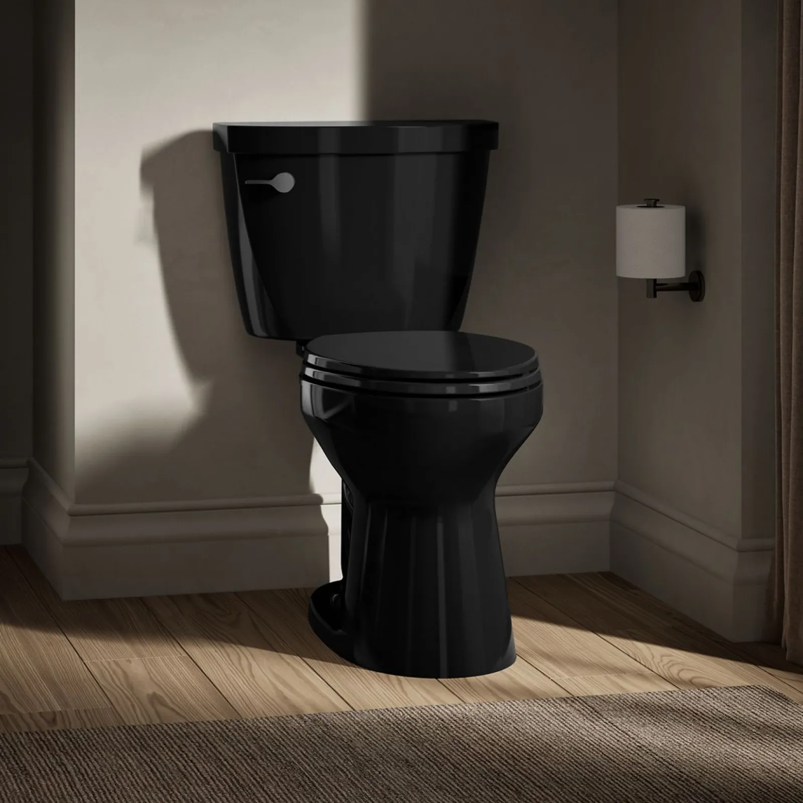 Two-piece elongated toilet, 1.28 gpf^Kohler Hot
