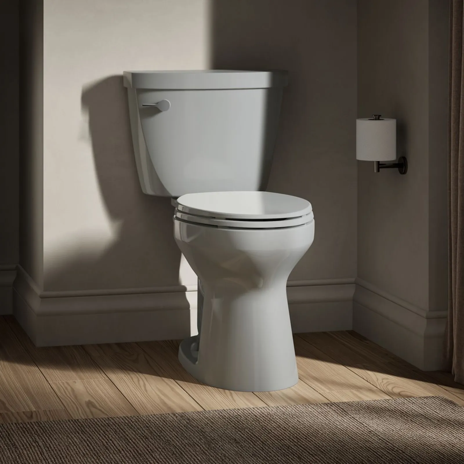 Two-piece elongated toilet, 1.28 gpf^Kohler Hot